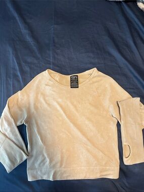 PINK Victoria's Secret Seamless Beige Workout Top